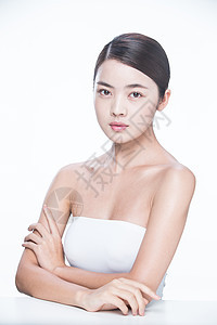 东方人摄影仅一个青年女人青年女人妆面肖像图片