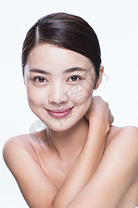 个人护理东亚人青年女人妆面肖像图片