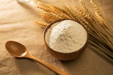 小麦粉面粉天然植物原料高清图片
