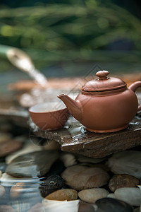 石头东方彩色图片茶壶图片