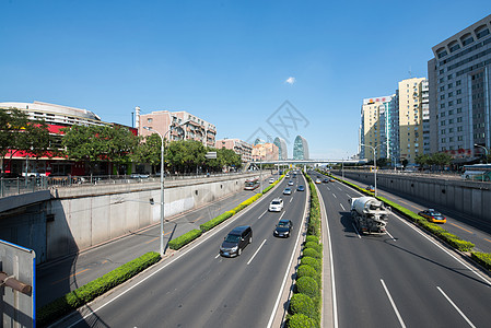 北京西直门建筑群和道路图片