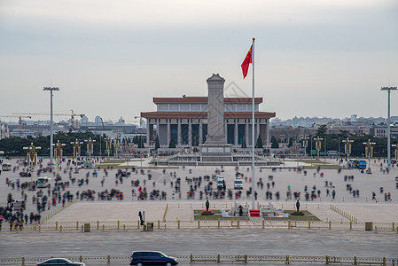 中国红旗摄影环境保护名胜古迹北京广场背景