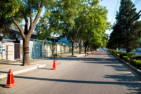 无人白昼地标建筑北京三里屯街道背景图片