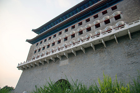 首都建筑远古的北京前门城楼图片