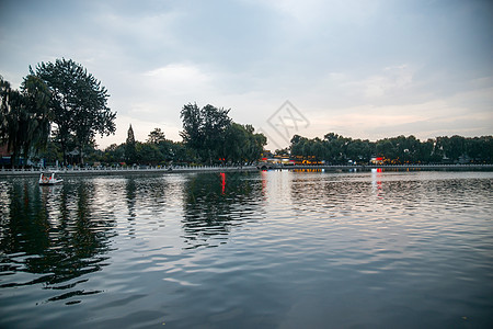 旅行保护交通方式北京后海背景图片