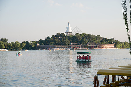 旅行古老的蓝天北京北海公园图片