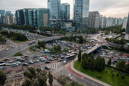 国际著名景点通路东直门桥北京市东直门建筑群图片素材