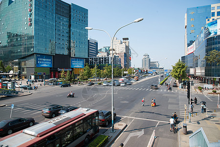 北京城市建筑和街道图片