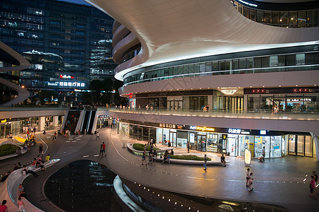 银河海报北京城市建筑和街道背景