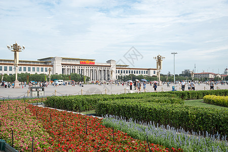广场地面城市建筑庄重北京广场背景