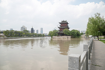 古迹江苏淮安淮河老街古镇景点背景