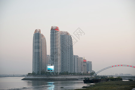 鸭绿江旅游胜地江水辽宁省丹东风光背景图片