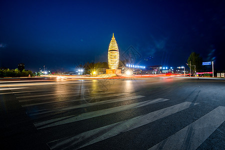 中国城市美景交通旅途都市风景河北省容城县容和塔背景