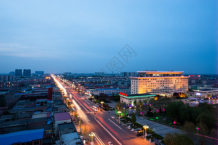 中国美景现代城市环境保护河北省雄县风光背景