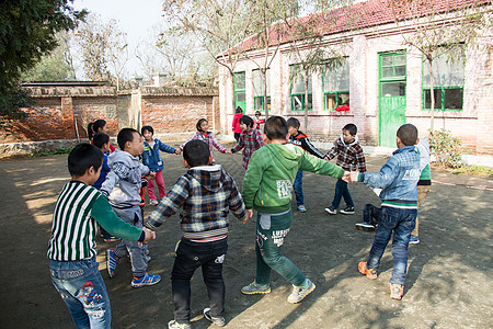 人女孩校园乡村小学生在学校图片