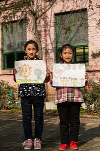 技术海报东方人希望小学出示乡村小学里的小学生背景