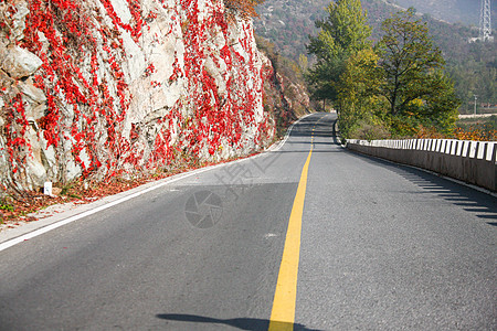 景观道路无人地貌自然景观北京郊区的公路背景