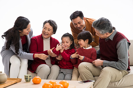 传统庆典男孩爱幸福家庭过新年图片