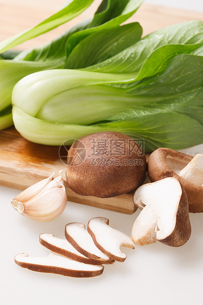 食材香菇油菜图片