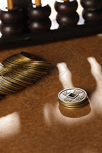 古典风格铜钱清朝高清图片素材