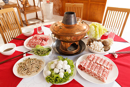 彩色图片中华美食菜餐饮火锅图片