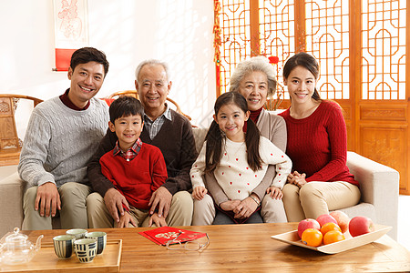 小孩毛衣传统节日青年女人白昼幸福家庭过新年背景