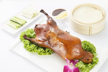 特色中华美食主菜北京烤鸭图片