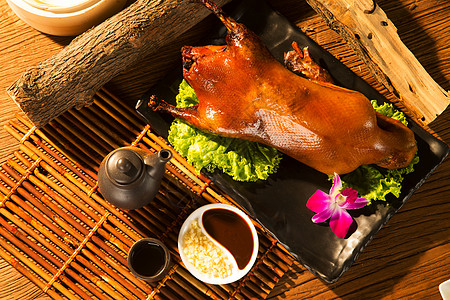 菜鸭子肉饮食产业北京烤鸭高清图片