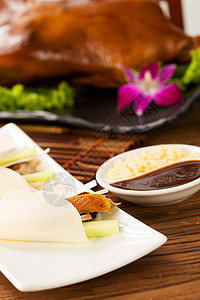传统文化配菜文化北京烤鸭图片