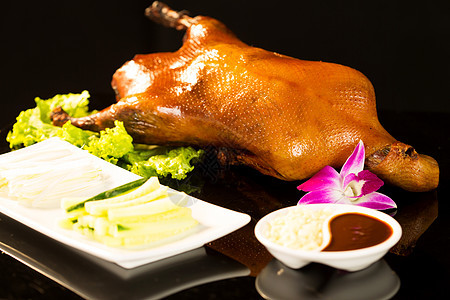 无人水平构图鸭子肉北京烤鸭图片