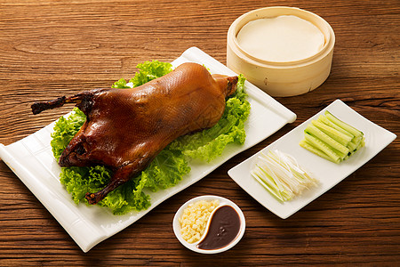 全聚德烤鸭无人主菜营养北京烤鸭背景