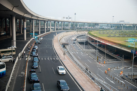 天空彩色图片都市风光北京机场图片