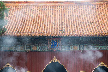 传统文化元素古典式北京雍和宫图片