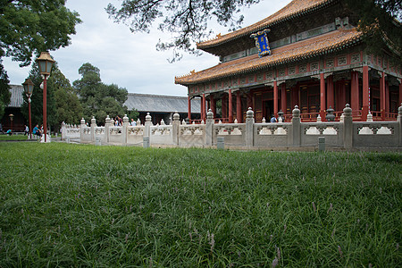 地标建筑旅行古老的北京雍和宫图片