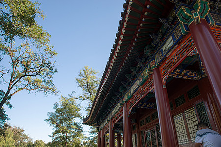 中国旅游胜地远古的旅游文化北京圆明园公园背景