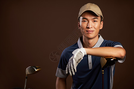 青年男人高尔夫球运动员图片
