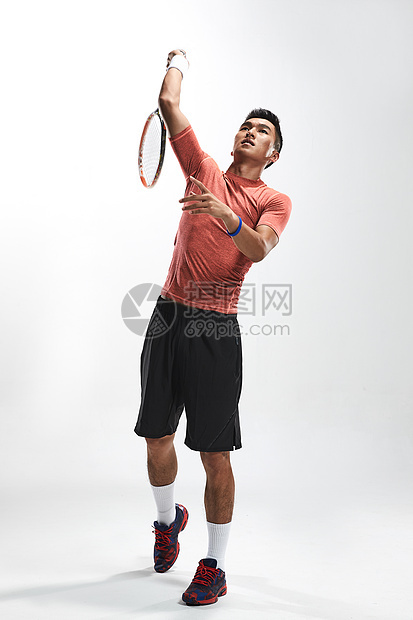 休闲活动运动员打网球图片