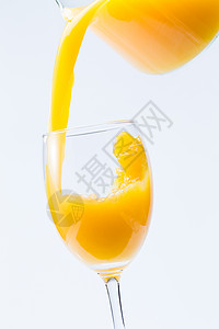 酸的新鲜黄色橙汁图片