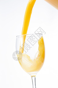 甜葡萄酒饮食水杯纯净橙汁背景