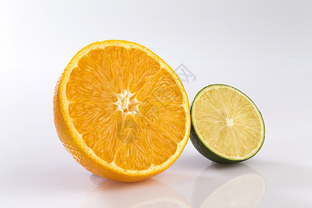 静物清新维生素橙子和柠檬图片