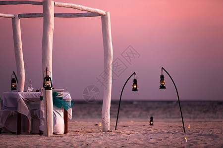 沙子照亮光亮马尔代夫海景图片