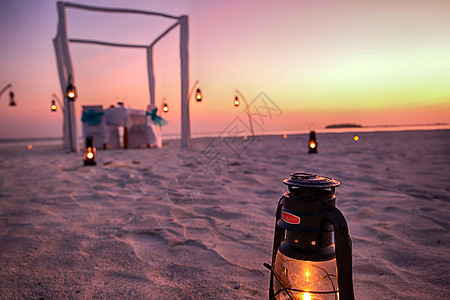 宁静灯照明设备马尔代夫海景图片