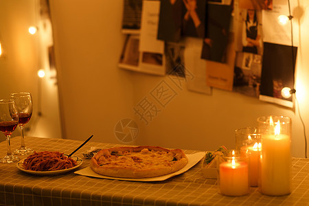 住房摄影面条浪漫晚餐图片