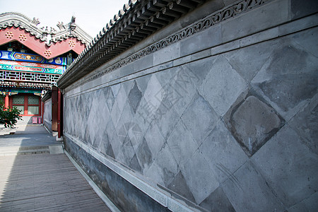 北京旅游公园旅游目的地远古的北京恭王府背景