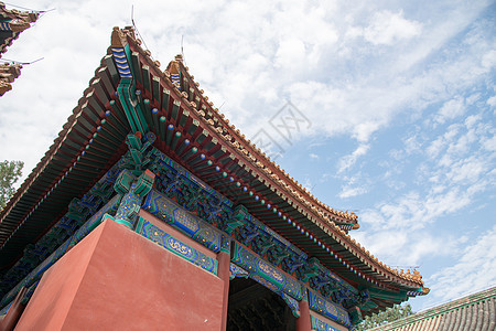 彩色图片名胜古迹元素北京雍和宫图片