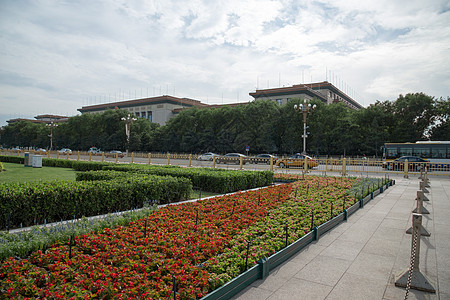 都市风光东亚旅游北京广场背景图片