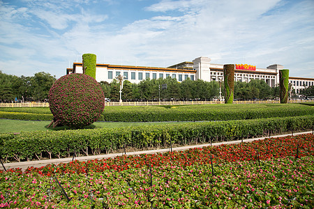 首都都市风景水平构图北京广场图片