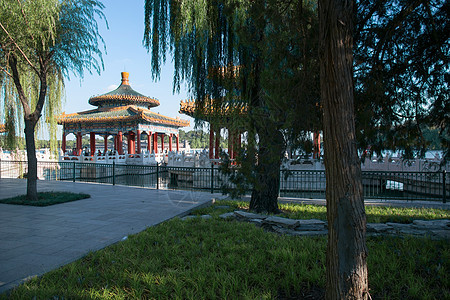 建筑庭院无人北京北海公园图片