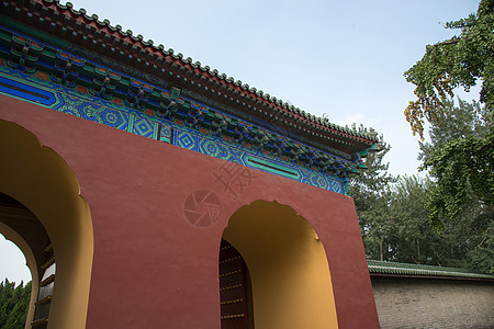 水平构图远古的北京天坛图片
