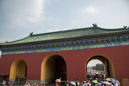 元素名胜古迹古老的北京天坛高清图片